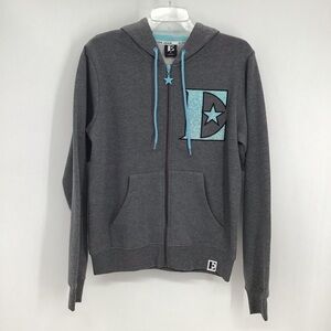 Elton John 2022 Farewell Yellow Brick Road Tour Zip-Up Hoodie Gray Size Small